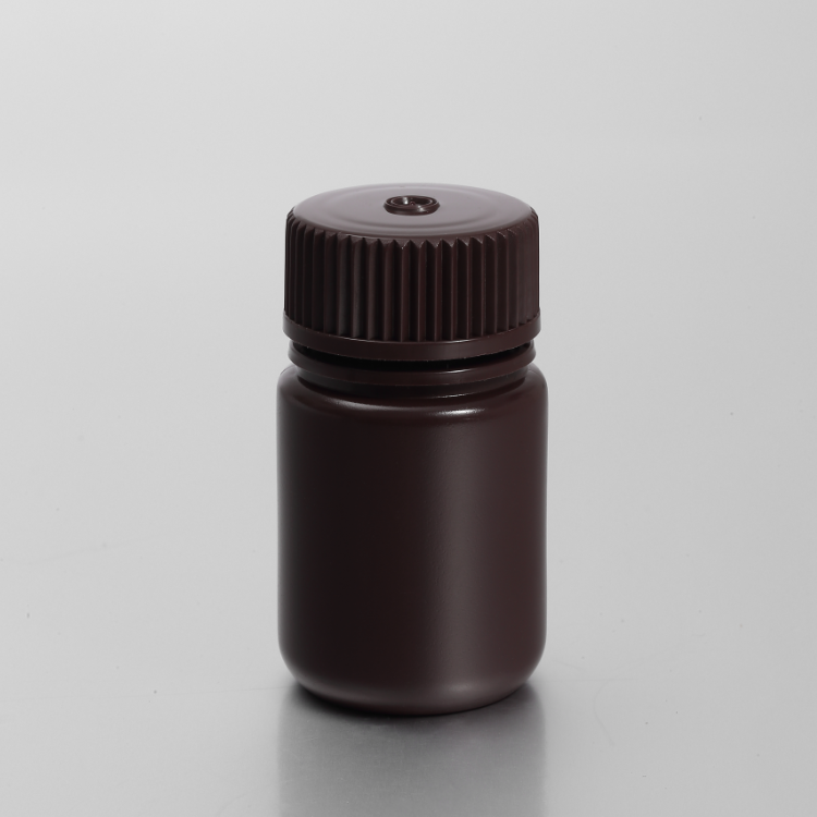 HDPE 30ML Amber Wide-mouth Reagent Bottle