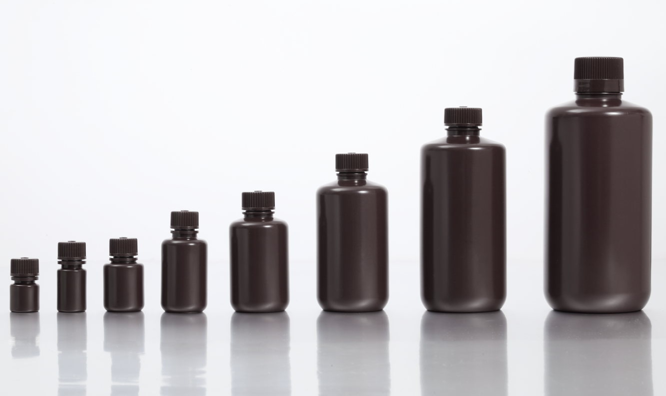 HDPE 60ML Amber Narrow-mouth Reagent Bottle