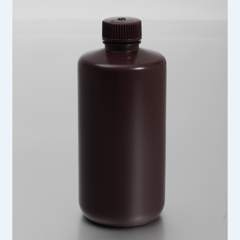 HDPE 500ML Amber Narrow-mouth Reagent Bottle