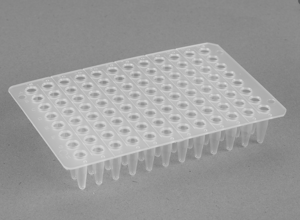 96*0.2ml PCR Plate (No-skirt)，Clear